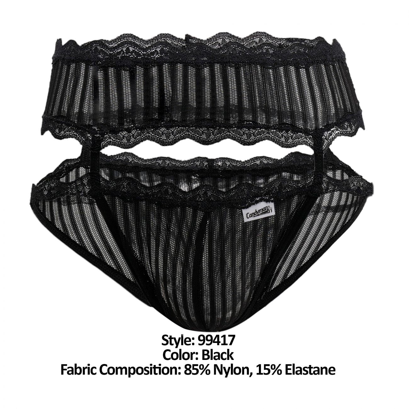 SALE - CandyMan 99417 Garter Belt Briefs
