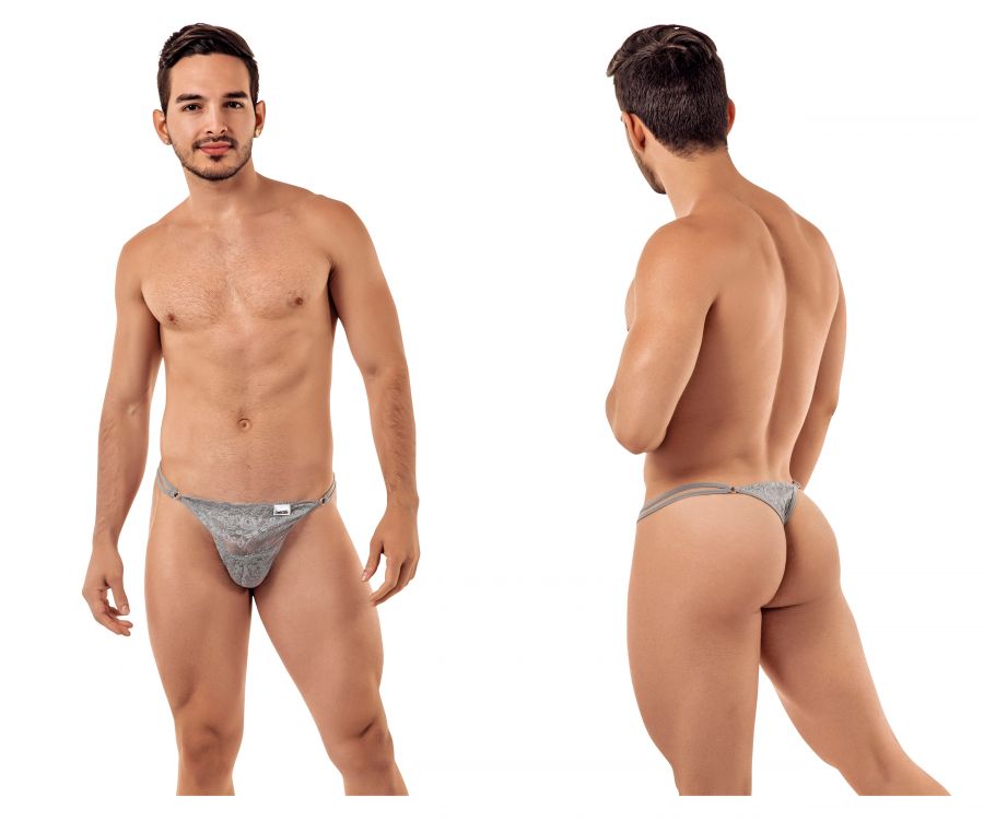 CandyMan 99421 Lace G-String Thongs Gray