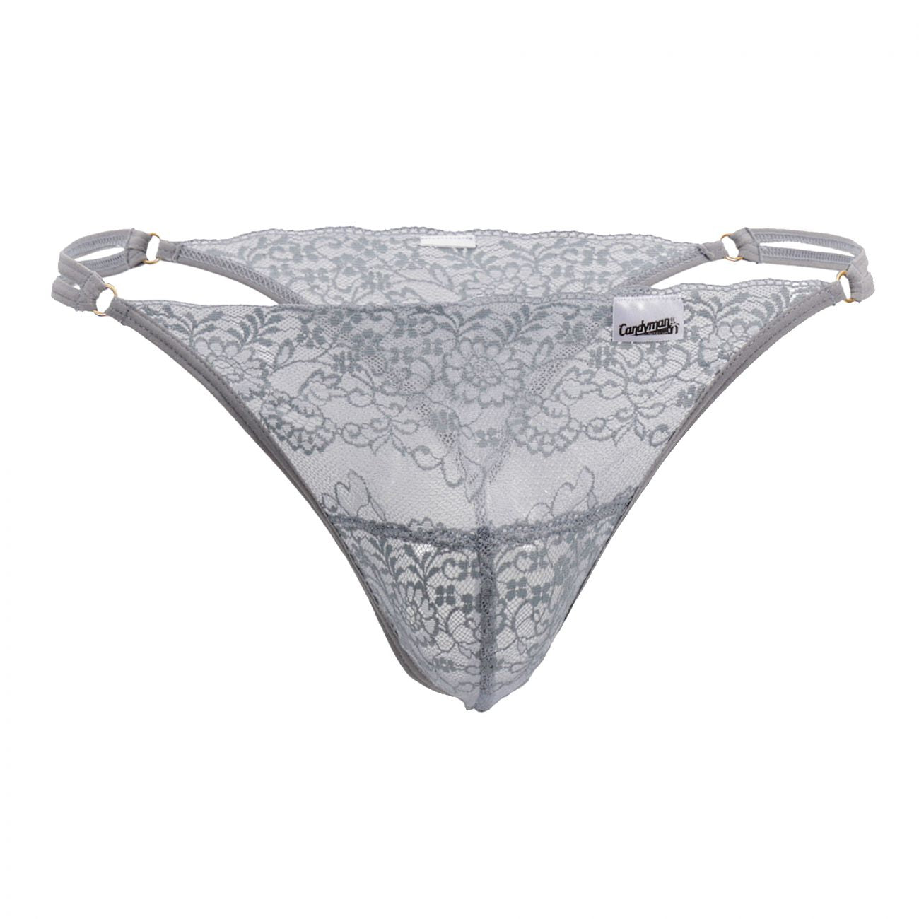CandyMan 99421 Lace G-String Thongs Gray