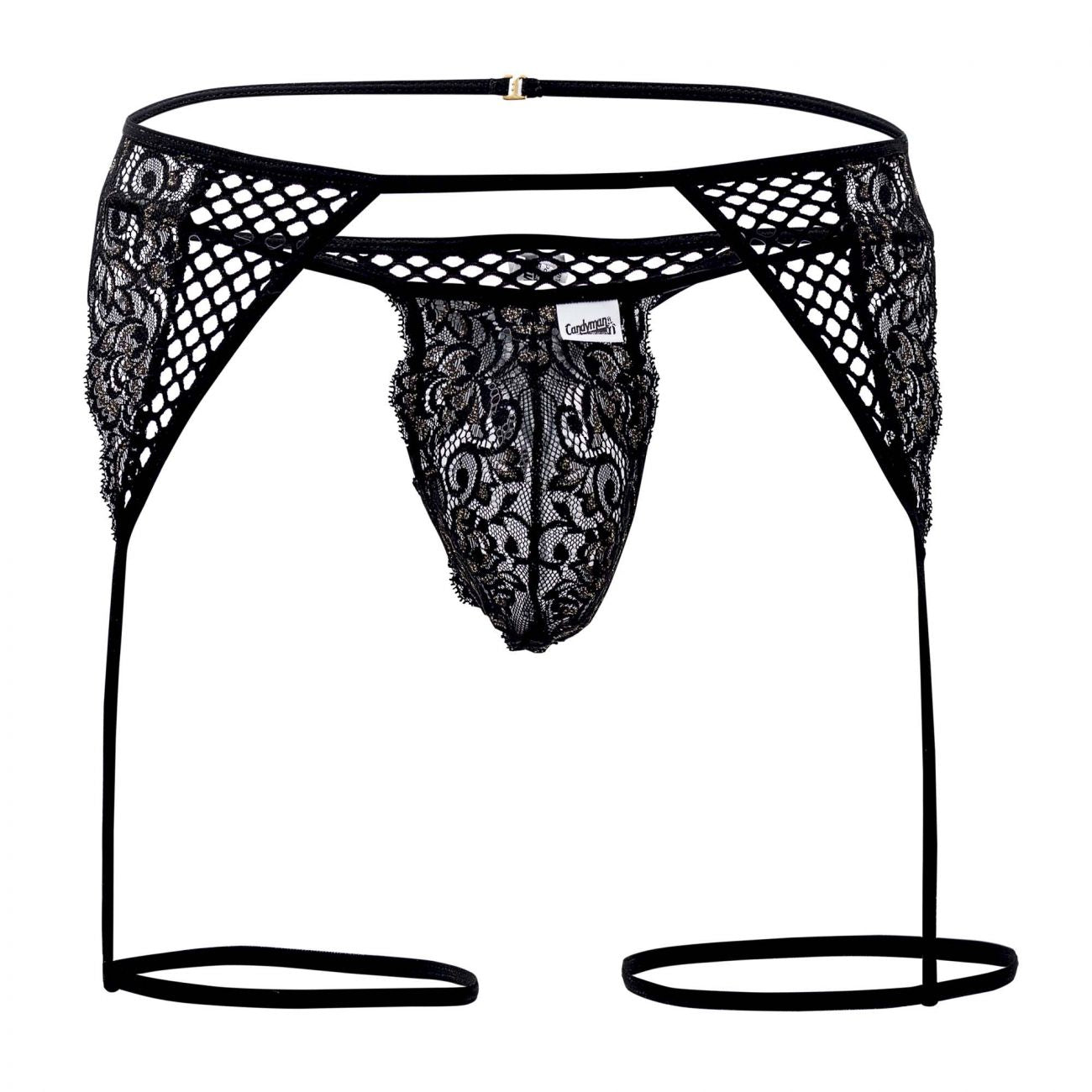 CandyMan 99428 Garter Thongs Black