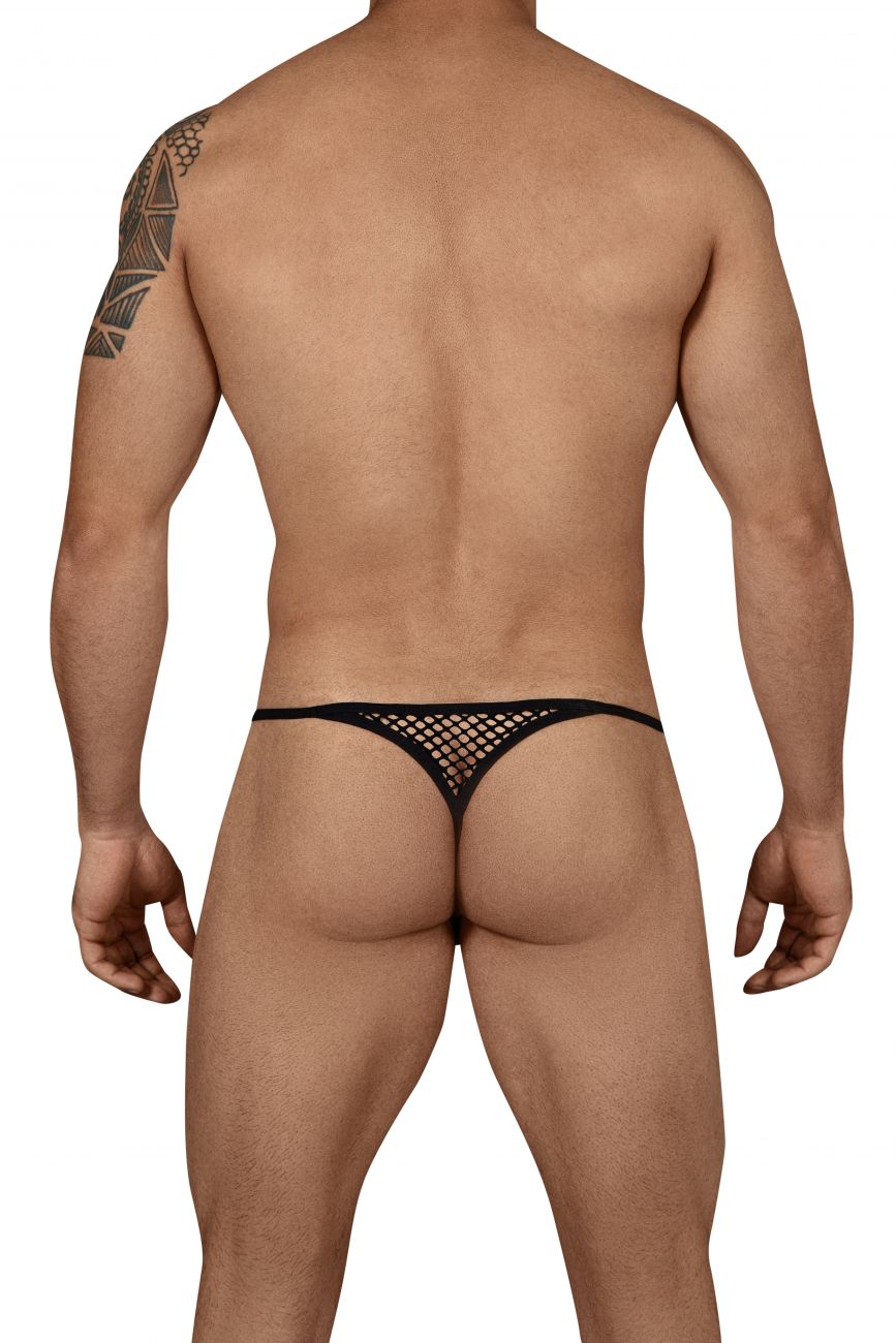 CandyMan 99428 Garter Thongs Black