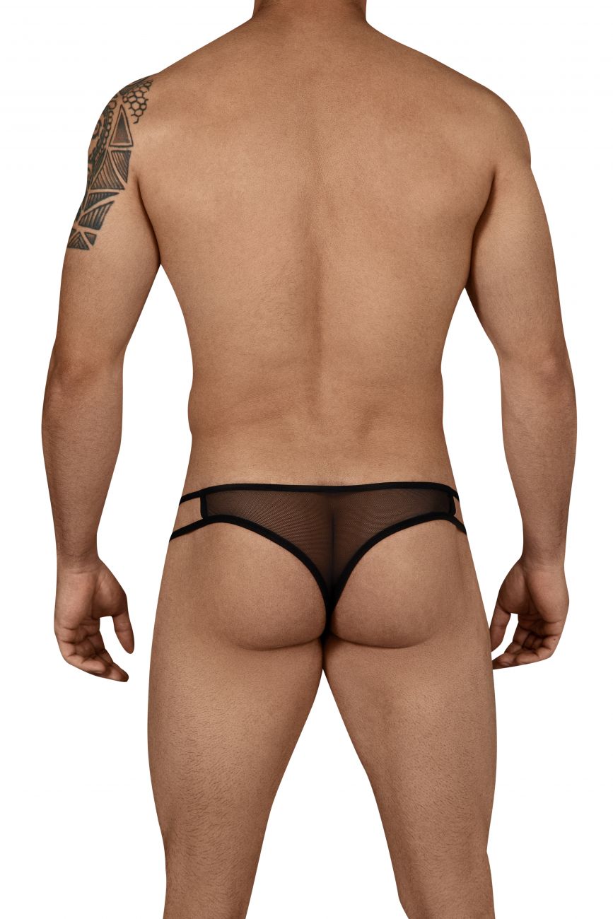 SALE - CandyMan 99435 Mesh Thongs Black