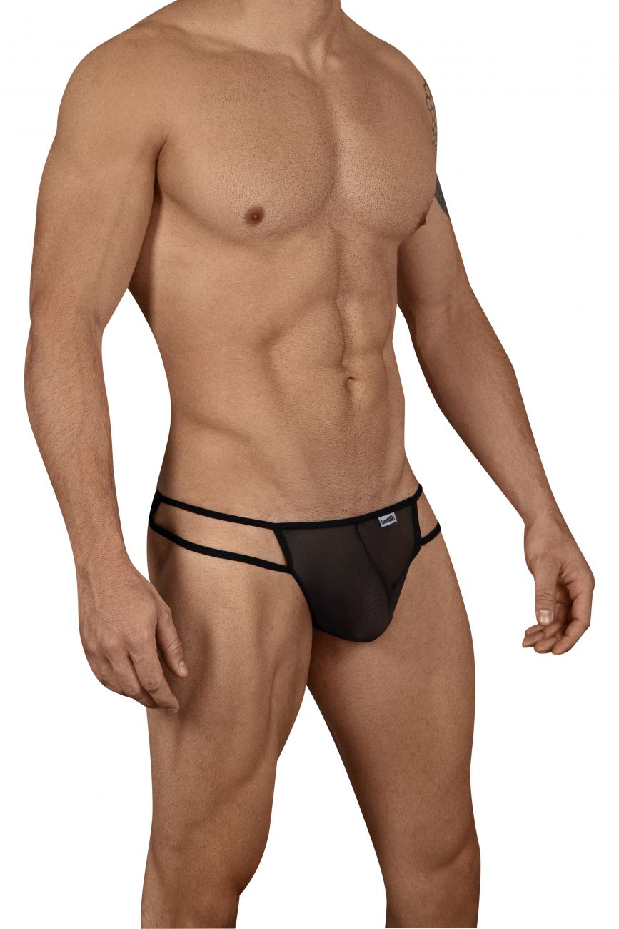 SALE - CandyMan 99435 Mesh Thongs Black