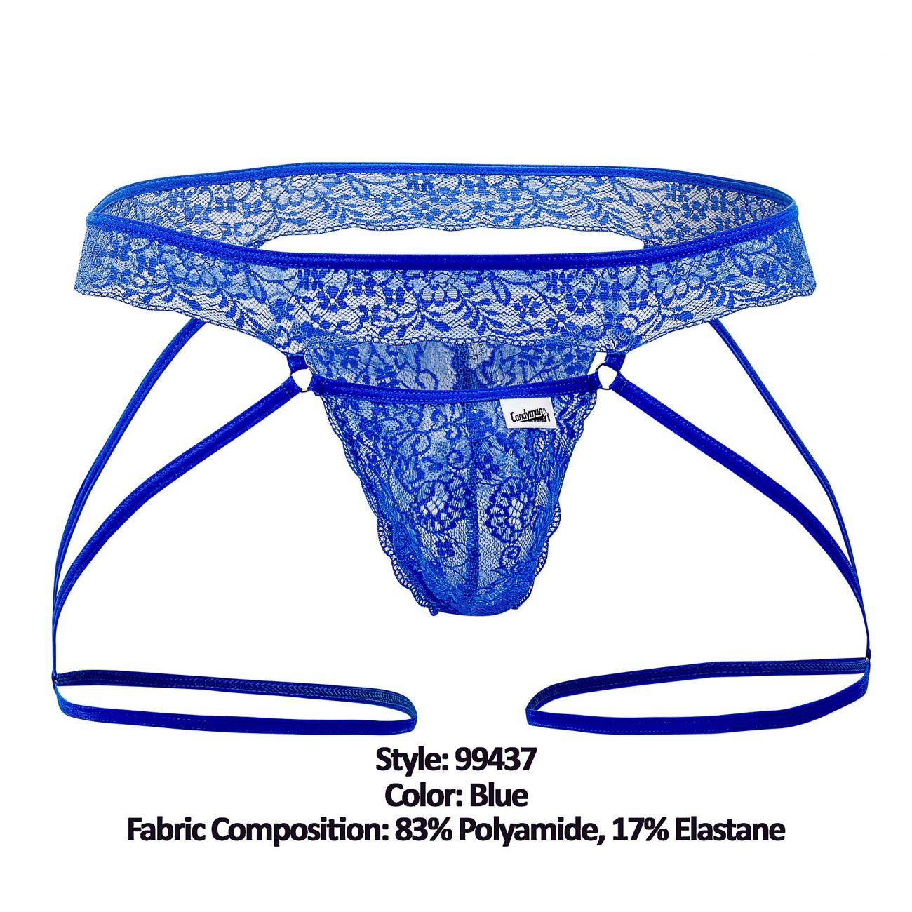 SALE - CandyMan 99437 Garter Bikini Blue