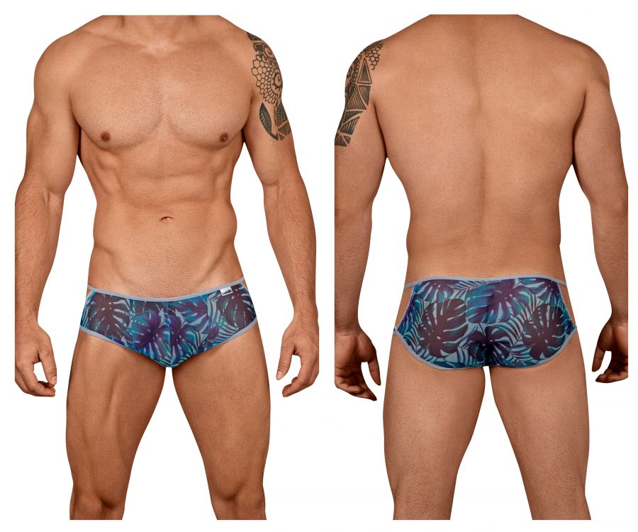 CandyMan 99439 Floral Briefs Blue