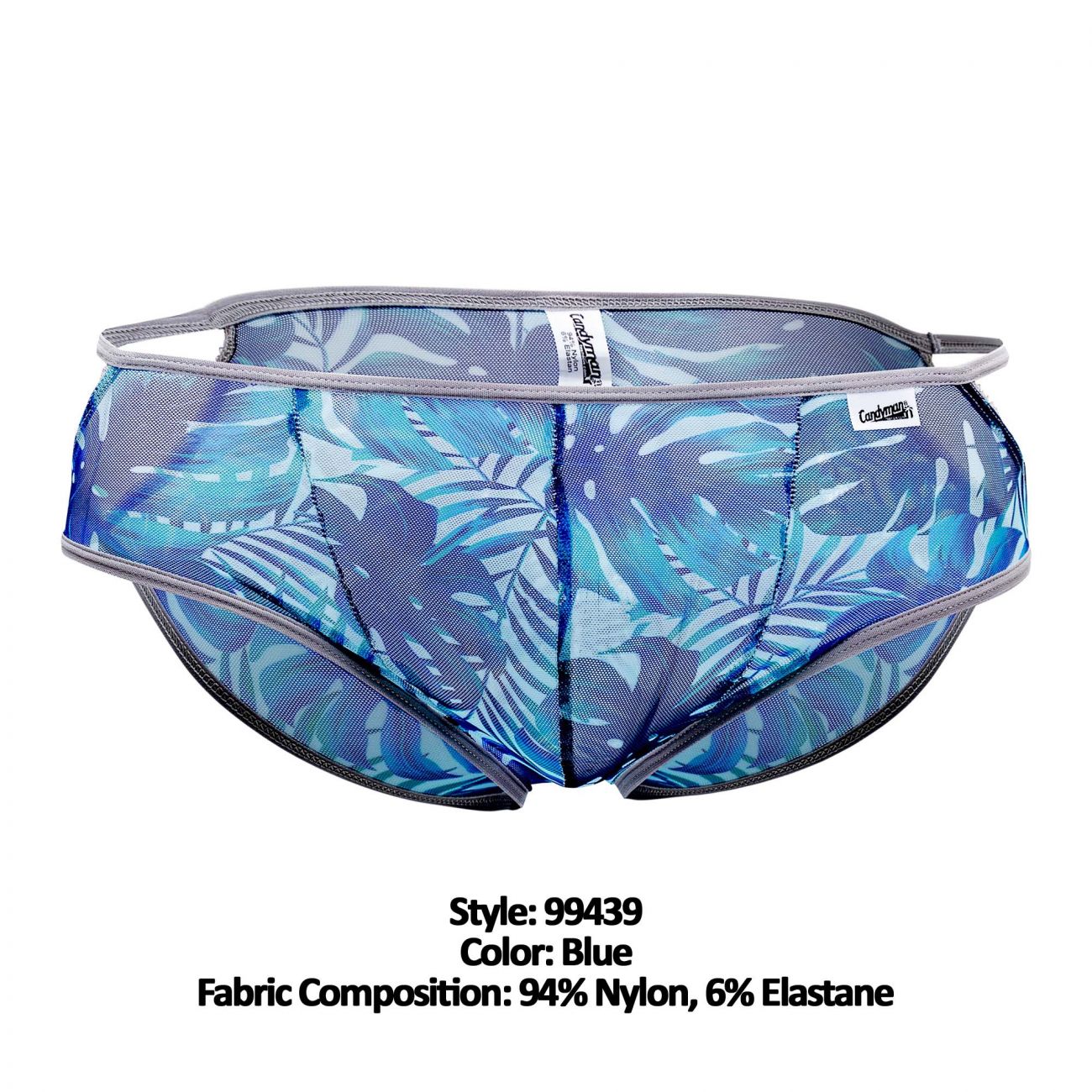 CandyMan 99439 Floral Briefs Blue