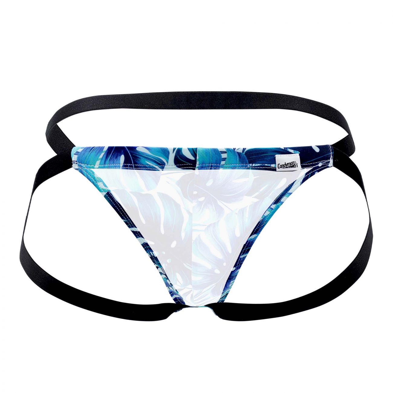 CandyMan 99442 Floral Jockstrap Blue