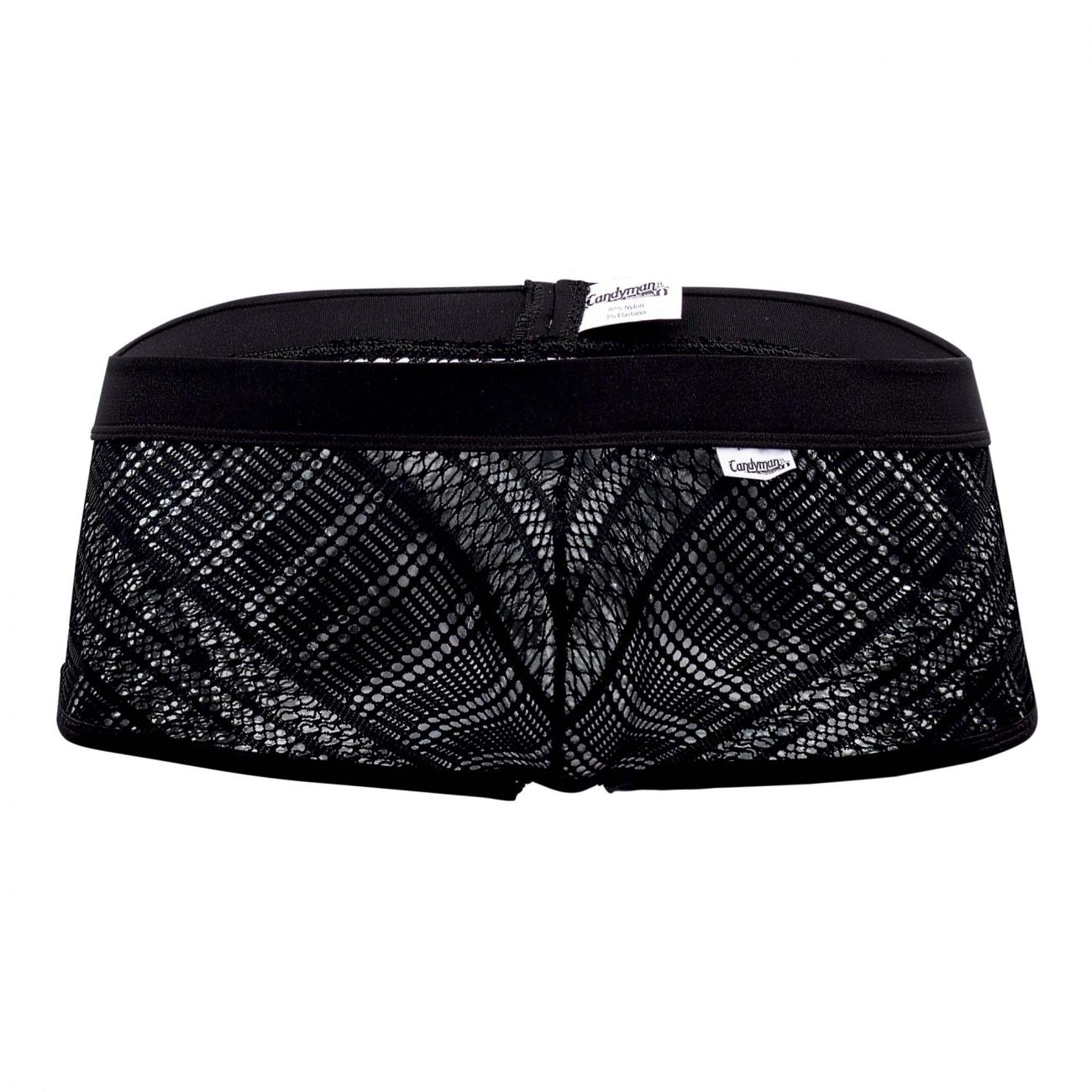 CandyMan 99444 Lace Mini Trunks Black