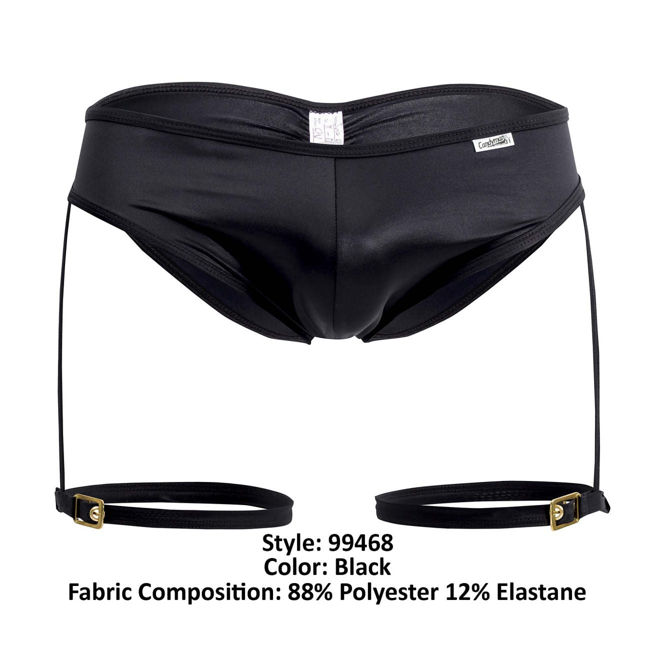 CandyMan 99468 Garter Briefs Black