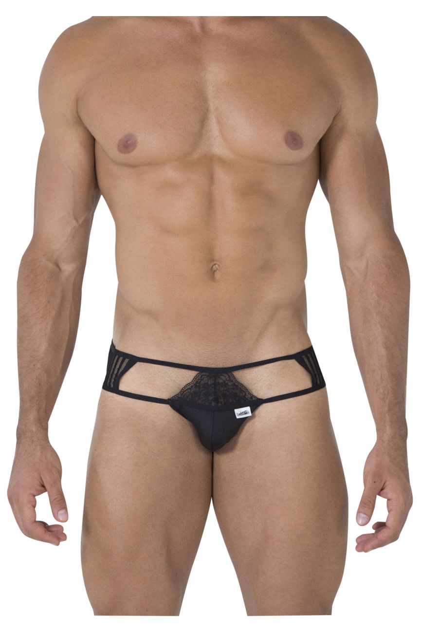 CandyMan 99471 Lace Jockstrap Black