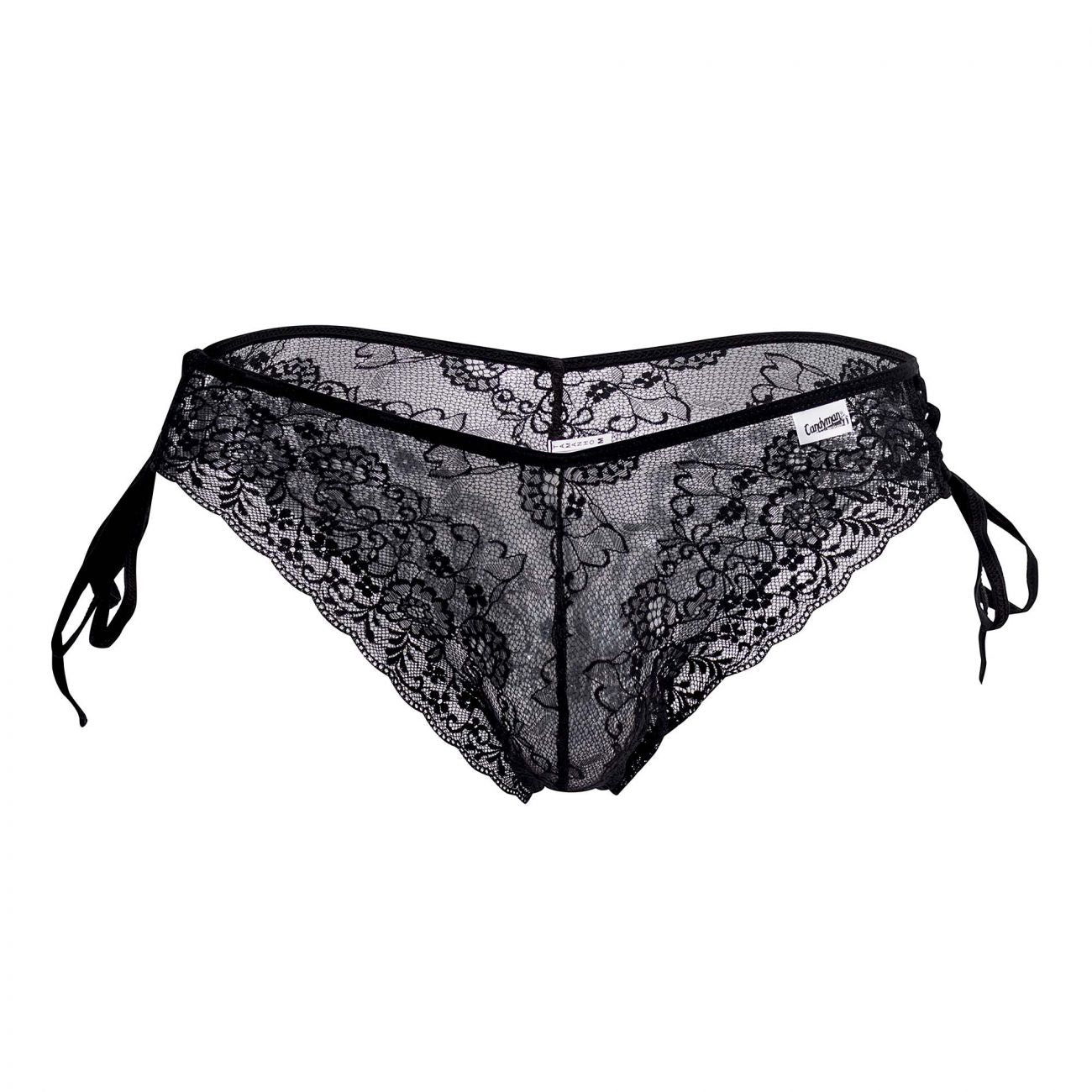 JCSTK - CandyMan 99488 Side Tie Lace Bikini Black
