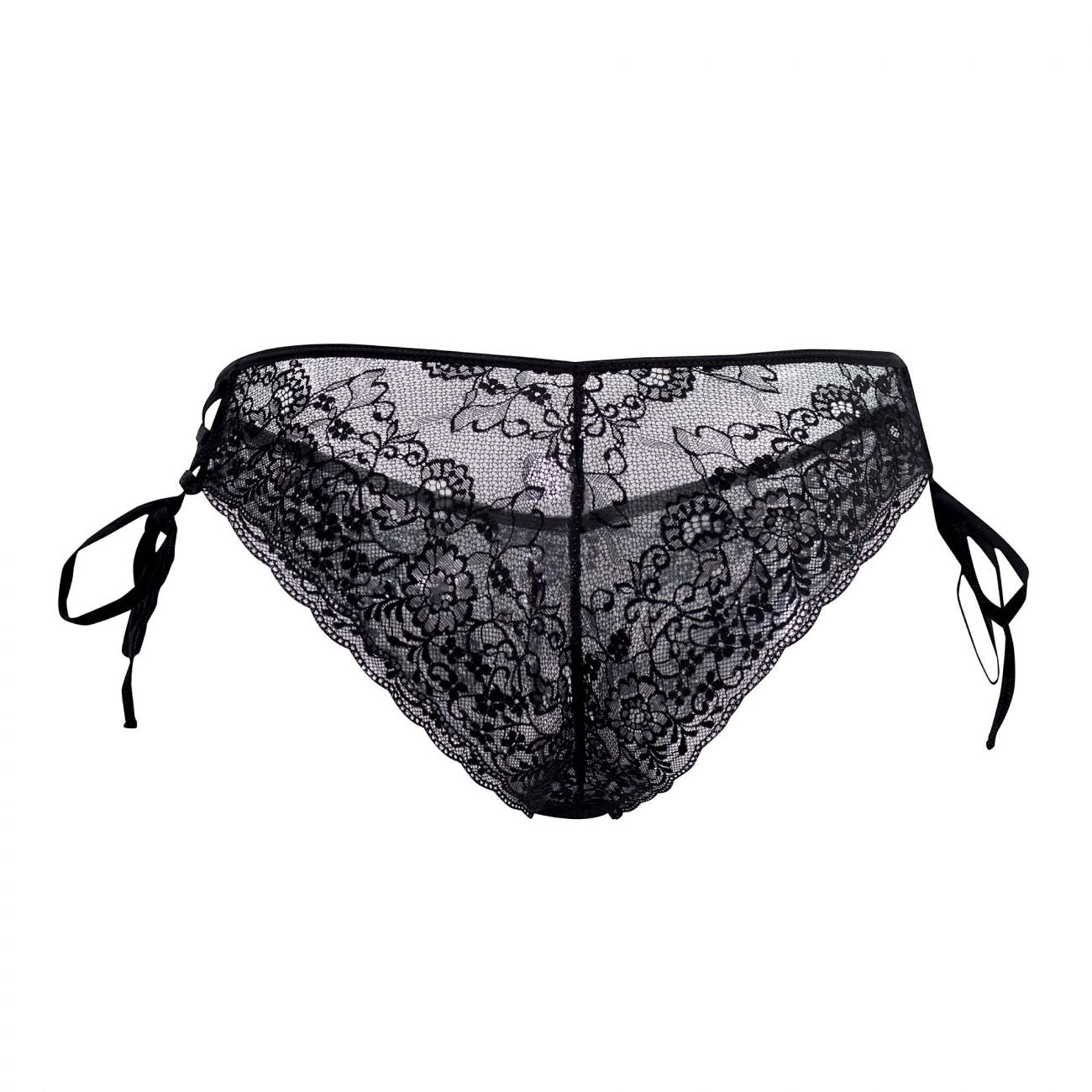 JCSTK - CandyMan 99488 Side Tie Lace Bikini Black