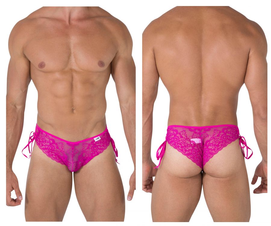 JCSTK - CandyMan 99488 Side Tie Lace Bikini Fuchsia