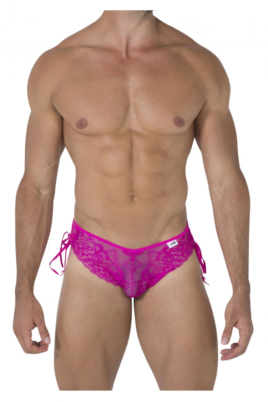 JCSTK - CandyMan 99488 Side Tie Lace Bikini Fuchsia