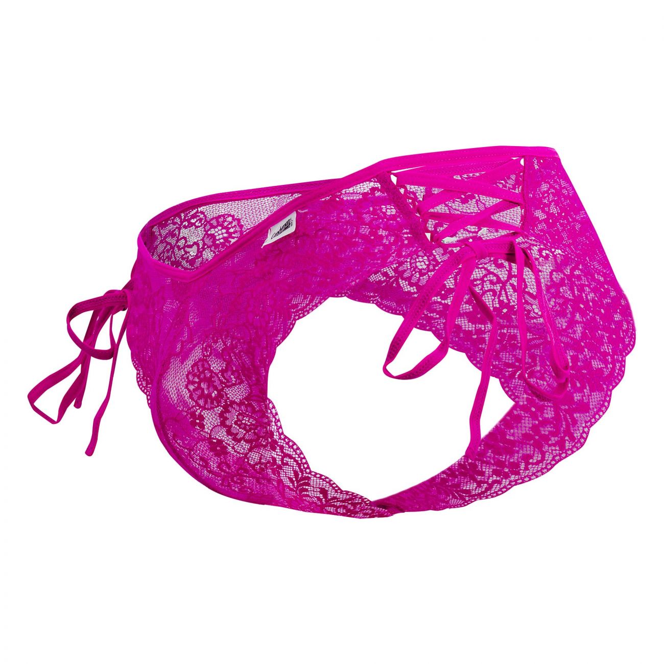JCSTK - CandyMan 99488 Side Tie Lace Bikini Fuchsia