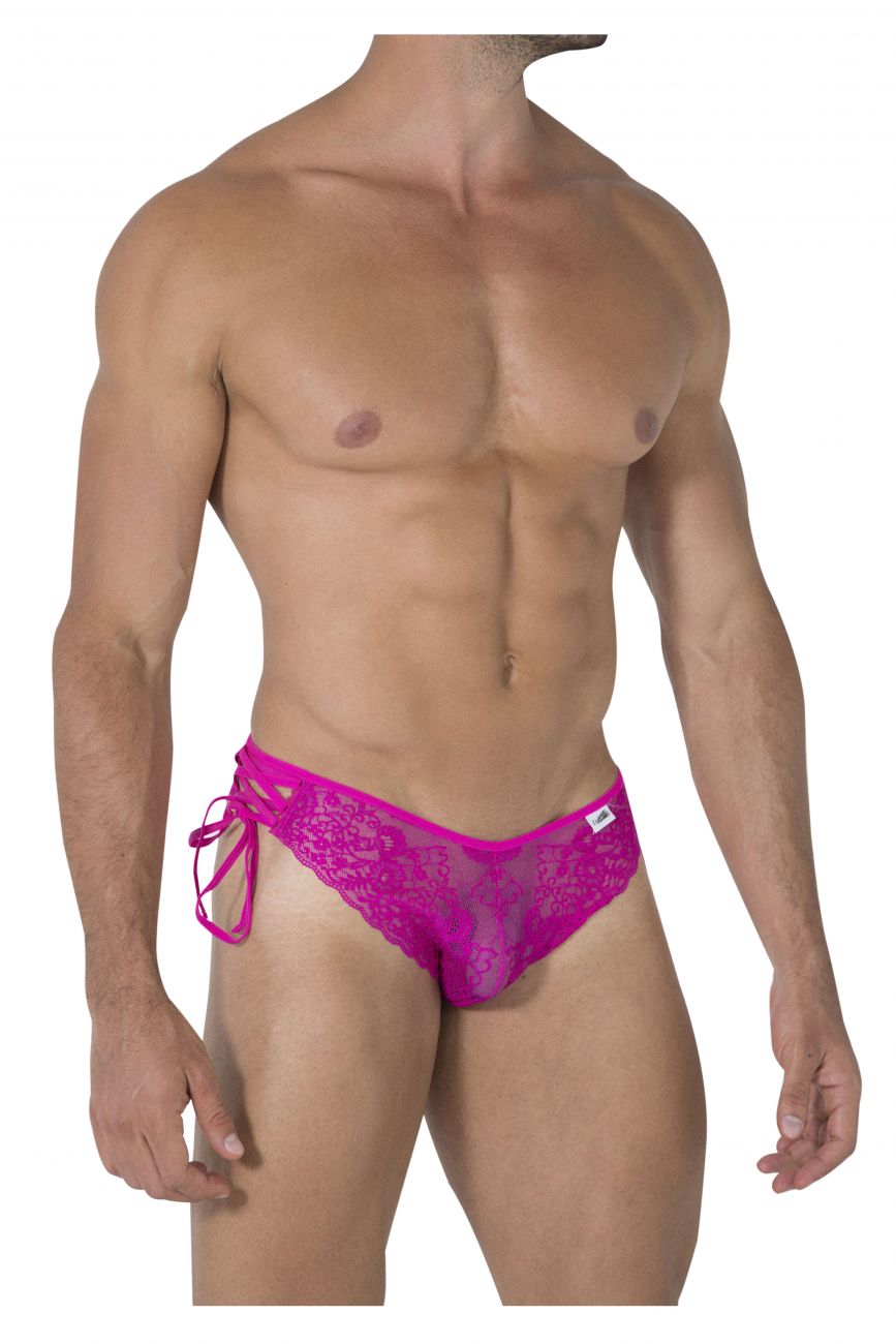JCSTK - CandyMan 99488 Side Tie Lace Bikini Fuchsia
