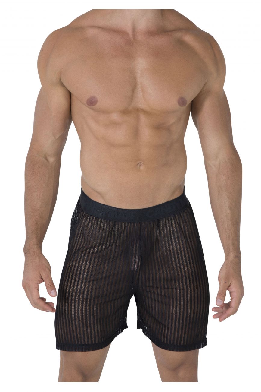 CandyMan 99497 Mesh Lounge Shorts Black