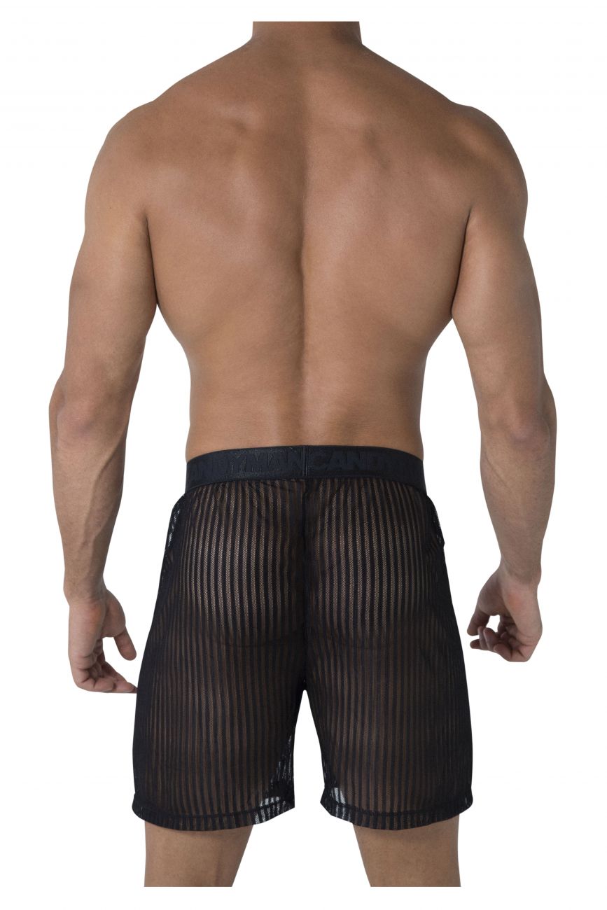 CandyMan 99497 Mesh Lounge Shorts Black