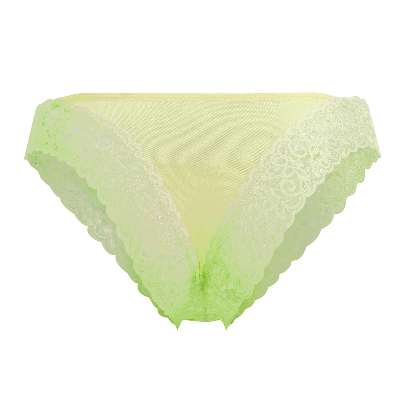 CandyMan 99506 Mesh-Lace Thongs Hot Green