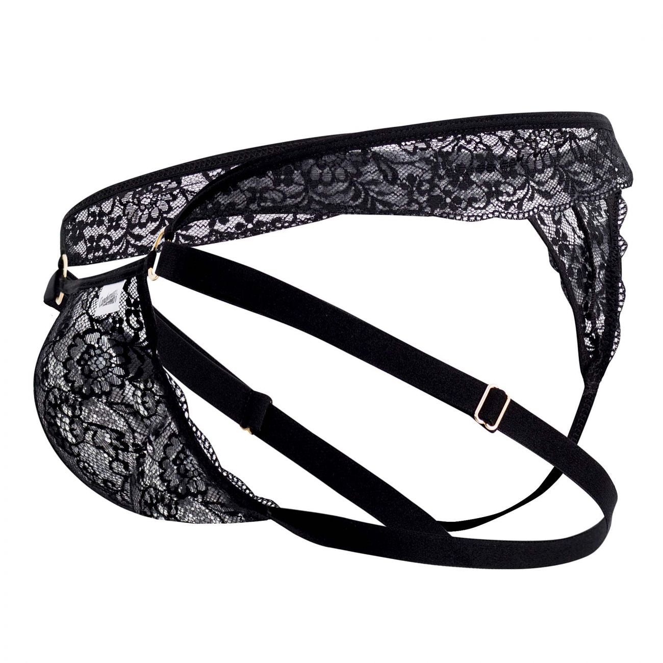 SALE - CandyMan 99514 Lace Jockstrap-Thongs Black