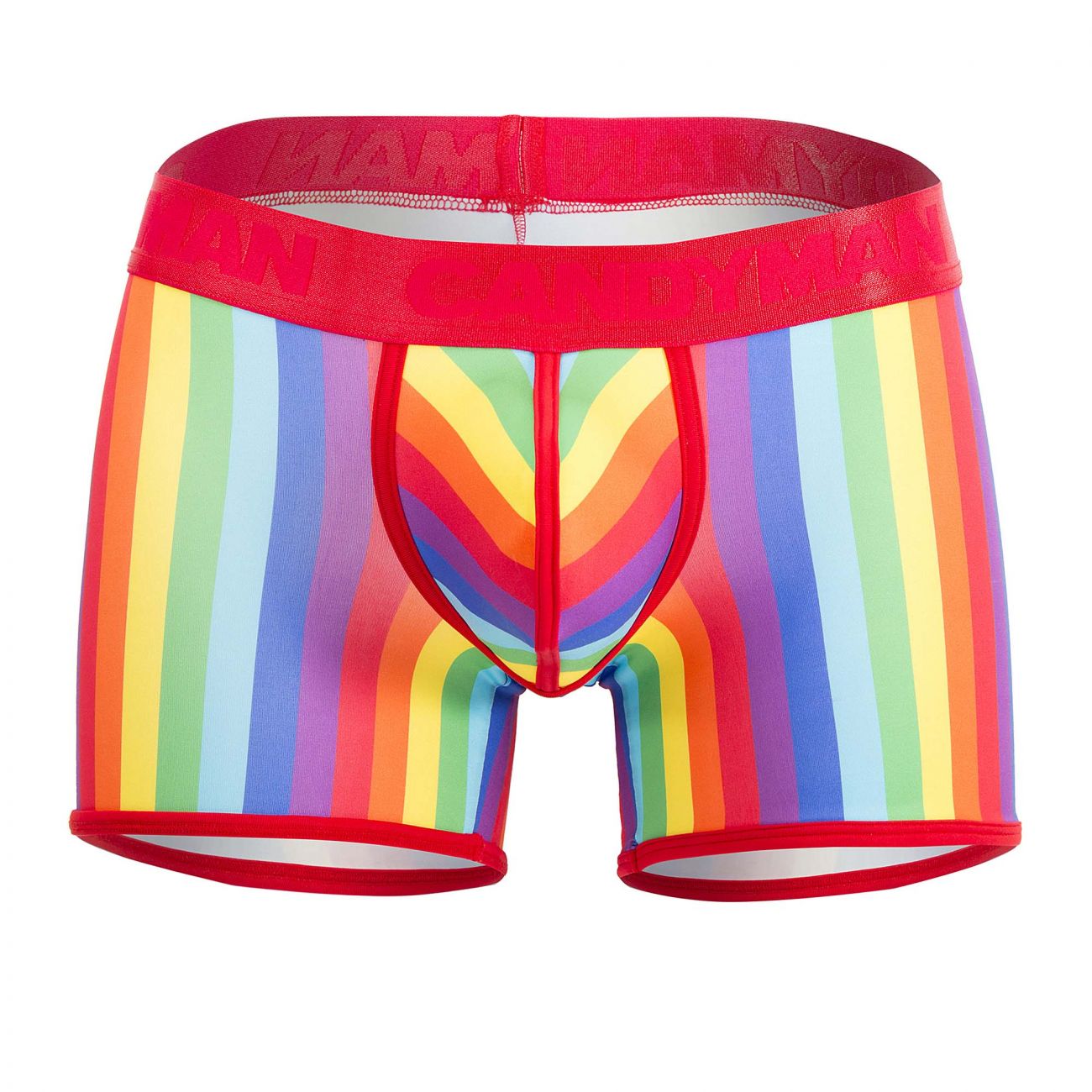 CandyMan 99515 Pride Happy Trunks Rainbow Print