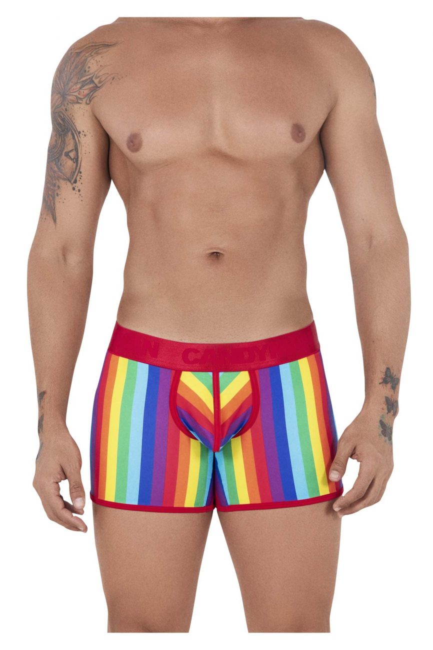 CandyMan 99515 Pride Happy Trunks Rainbow Print