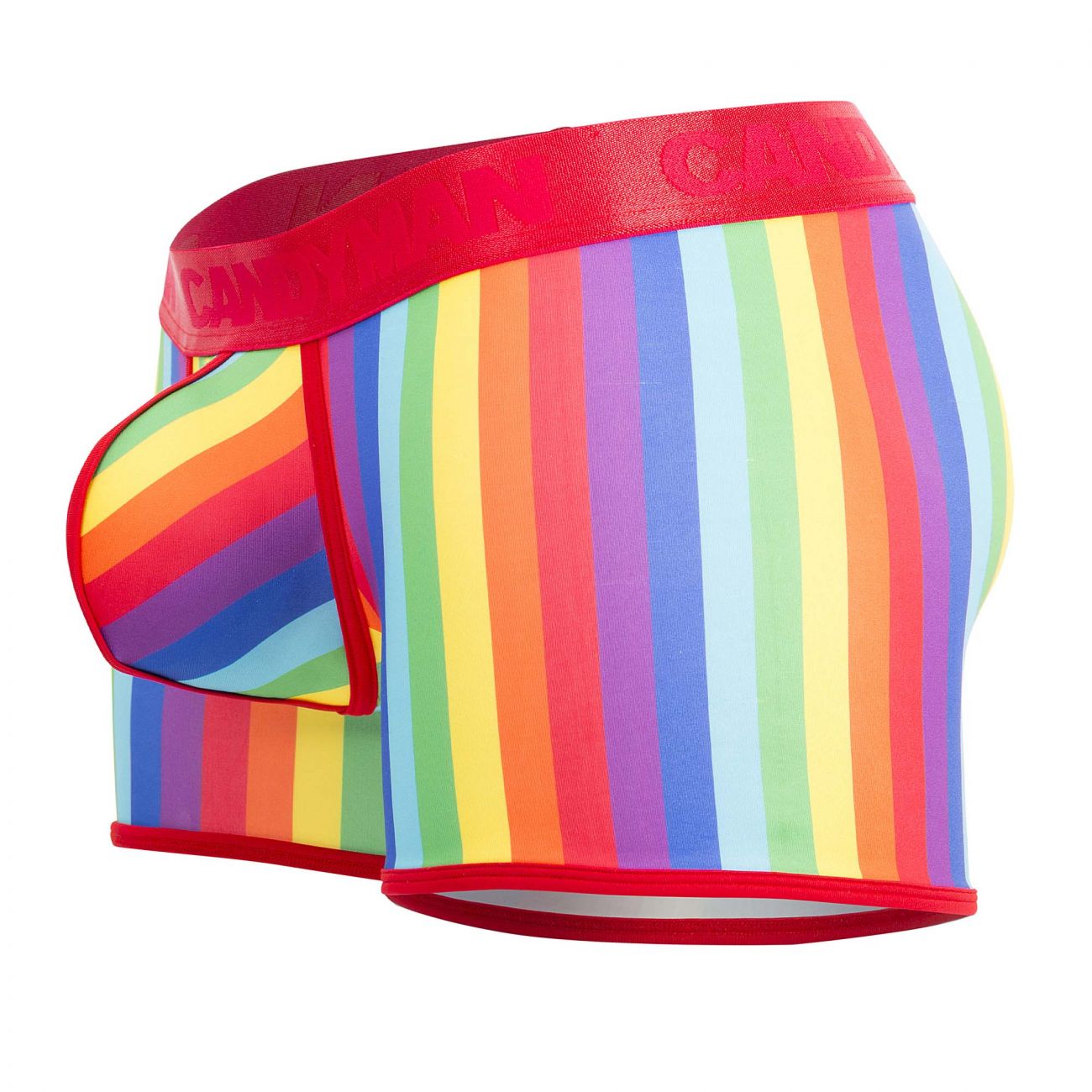 CandyMan 99515 Pride Happy Trunks Rainbow Print