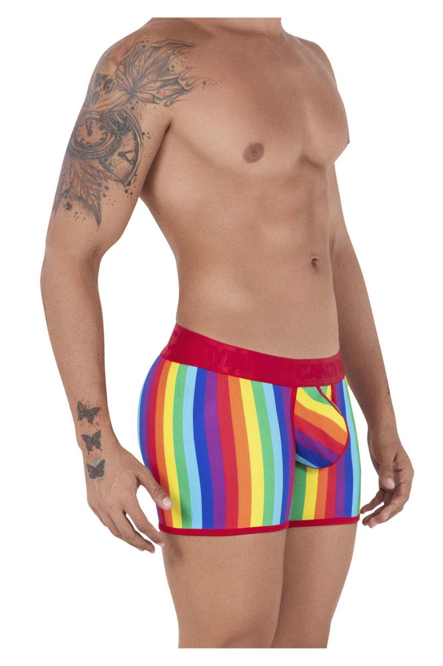 CandyMan 99515 Pride Happy Trunks Rainbow Print