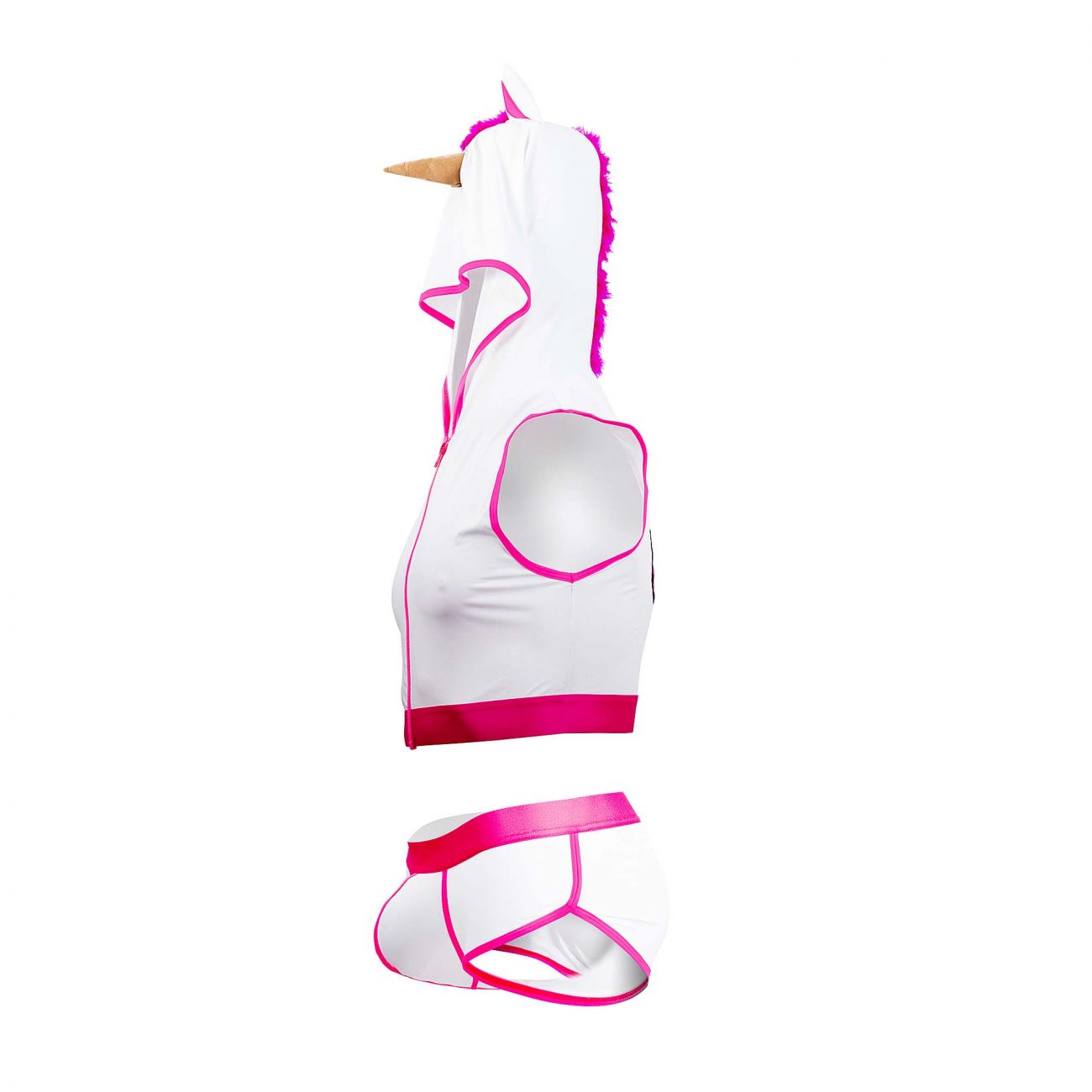 CandyMan 99520 Unicorn Hoodie and Trunks Set White