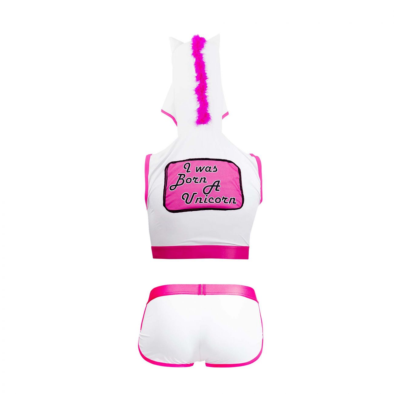 CandyMan 99520 Unicorn Hoodie and Trunks Set White