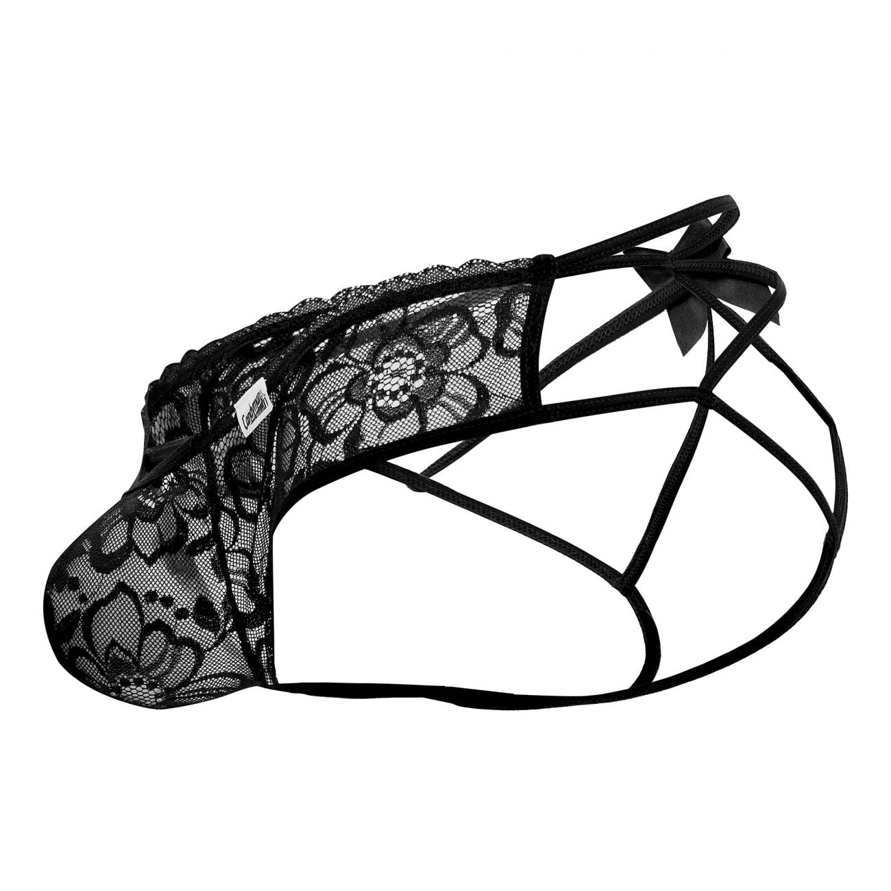 CandyMan 99535 Bow Jockstrap Black