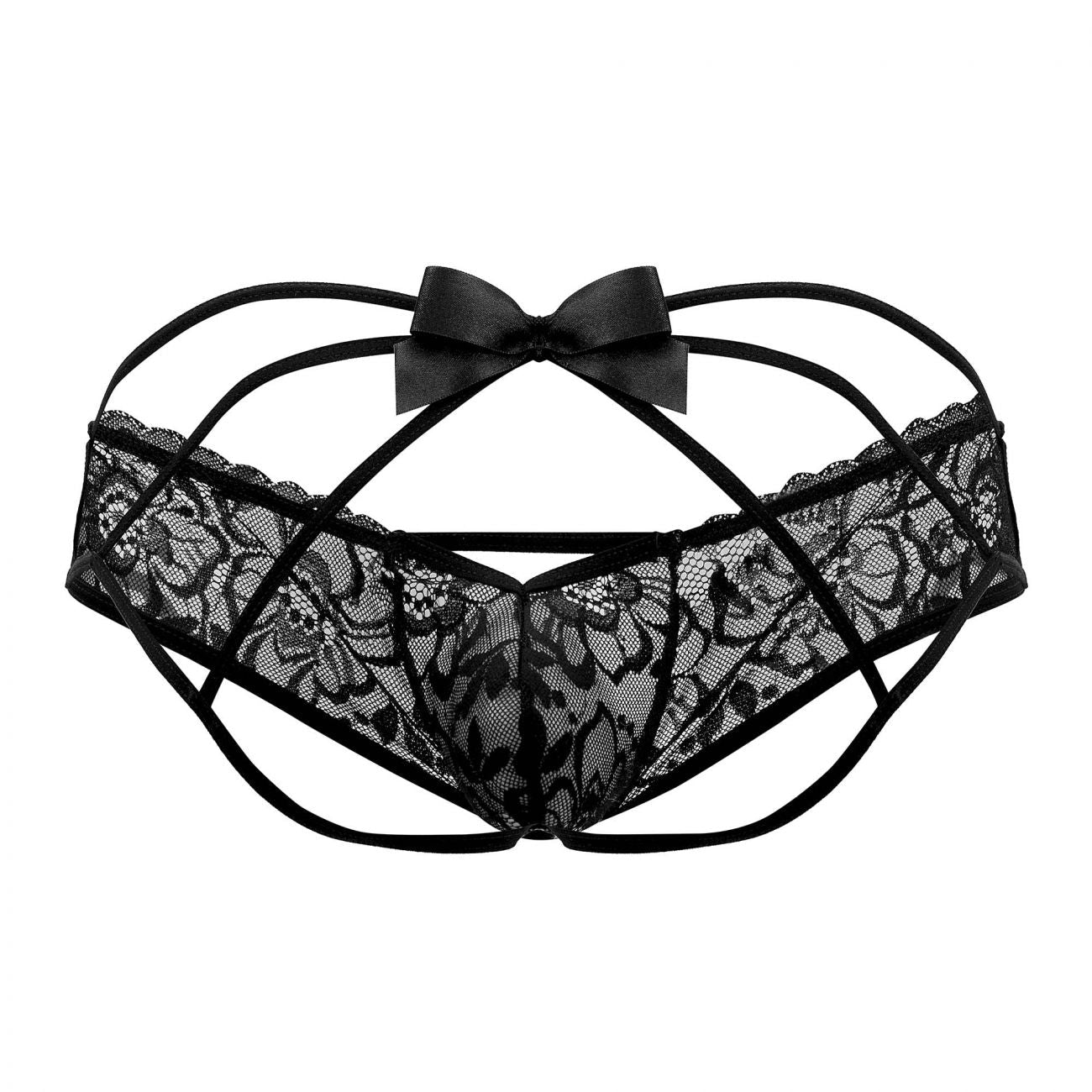CandyMan 99535 Bow Jockstrap Black