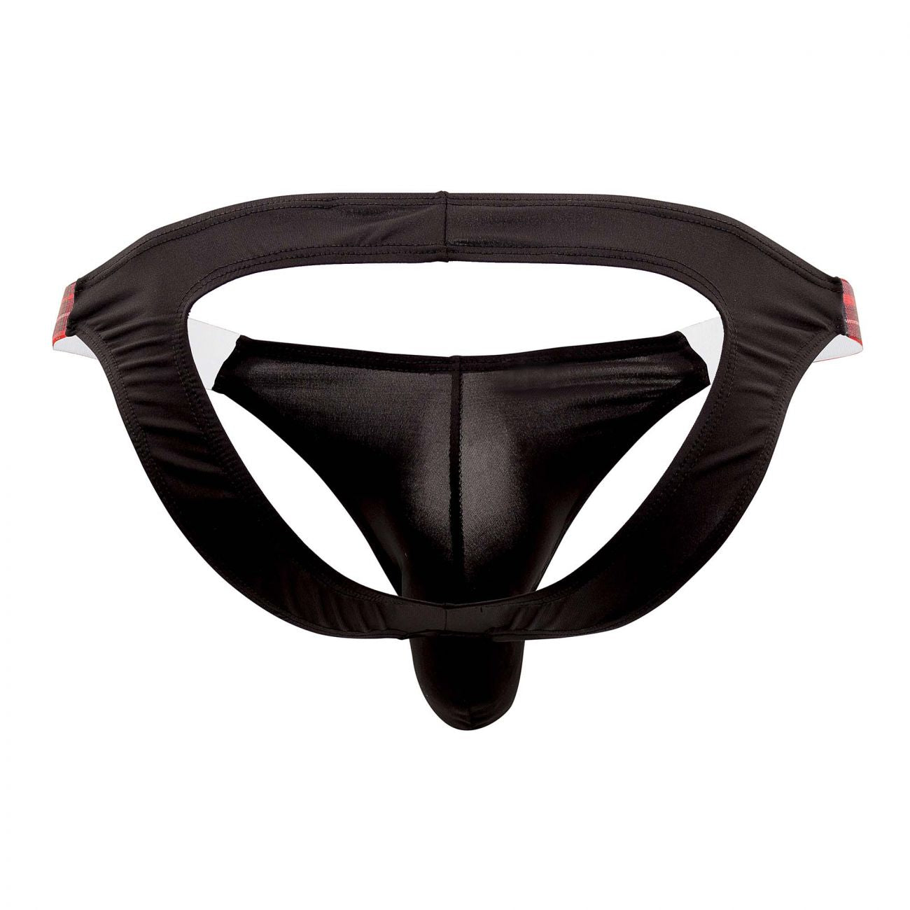 CandyMan 99536X Bikini Jockstrap Black Red Print Plus Sizes