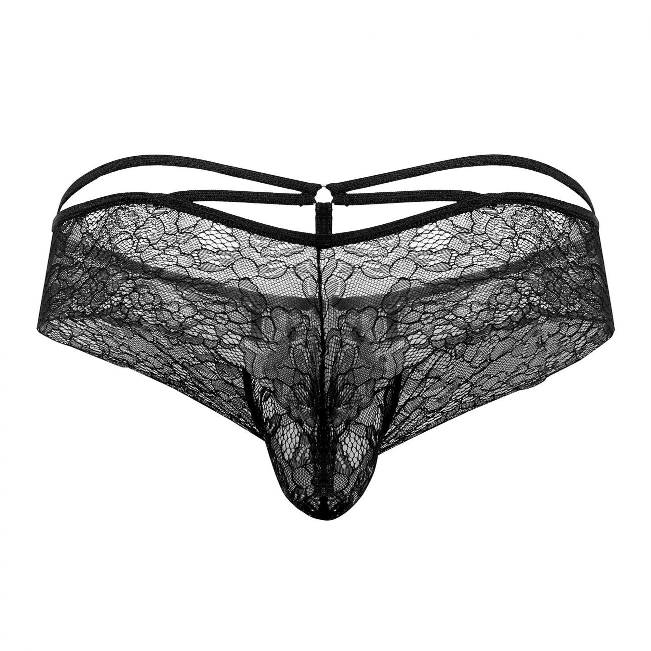 CandyMan 99537 Sexy Strappy Lace Thongs Black