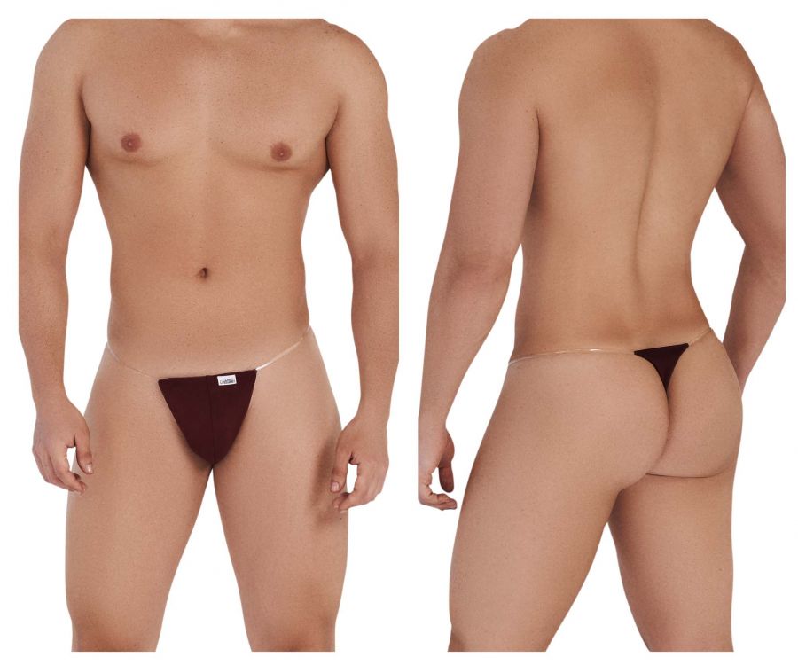 CandyMan 99548 Invisible Micro Thongs Burgundy
