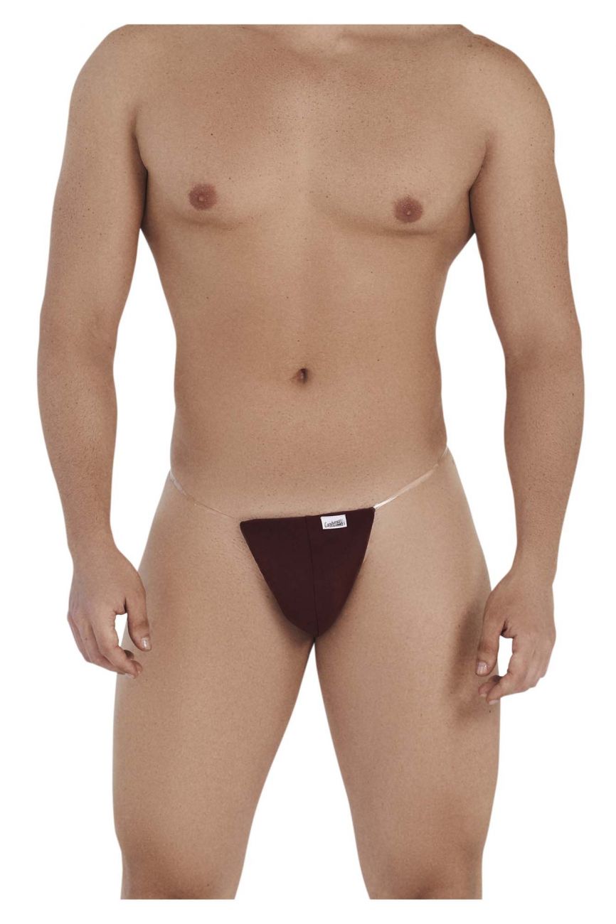 CandyMan 99548 Invisible Micro Thongs Burgundy