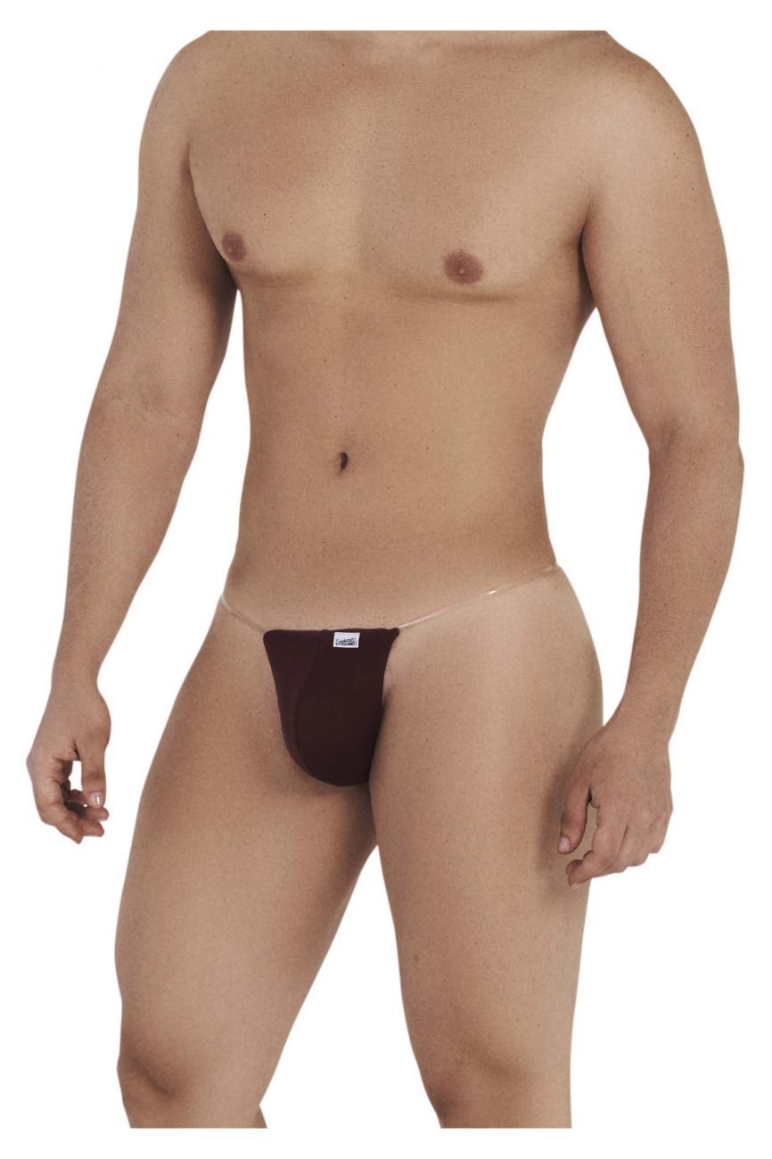 CandyMan 99548 Invisible Micro Thongs Burgundy