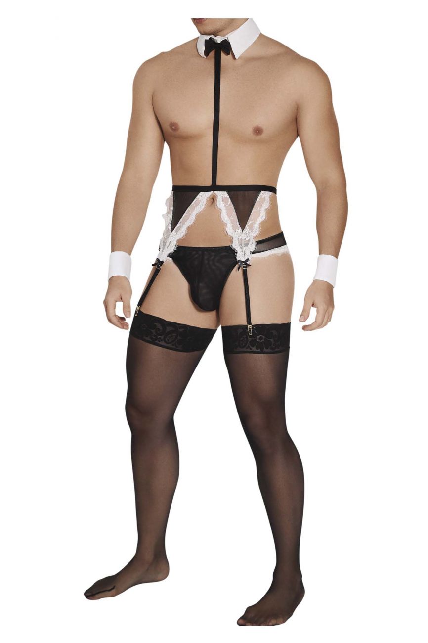 CandyMan 99553 French Maid Costume Outfit Black & White