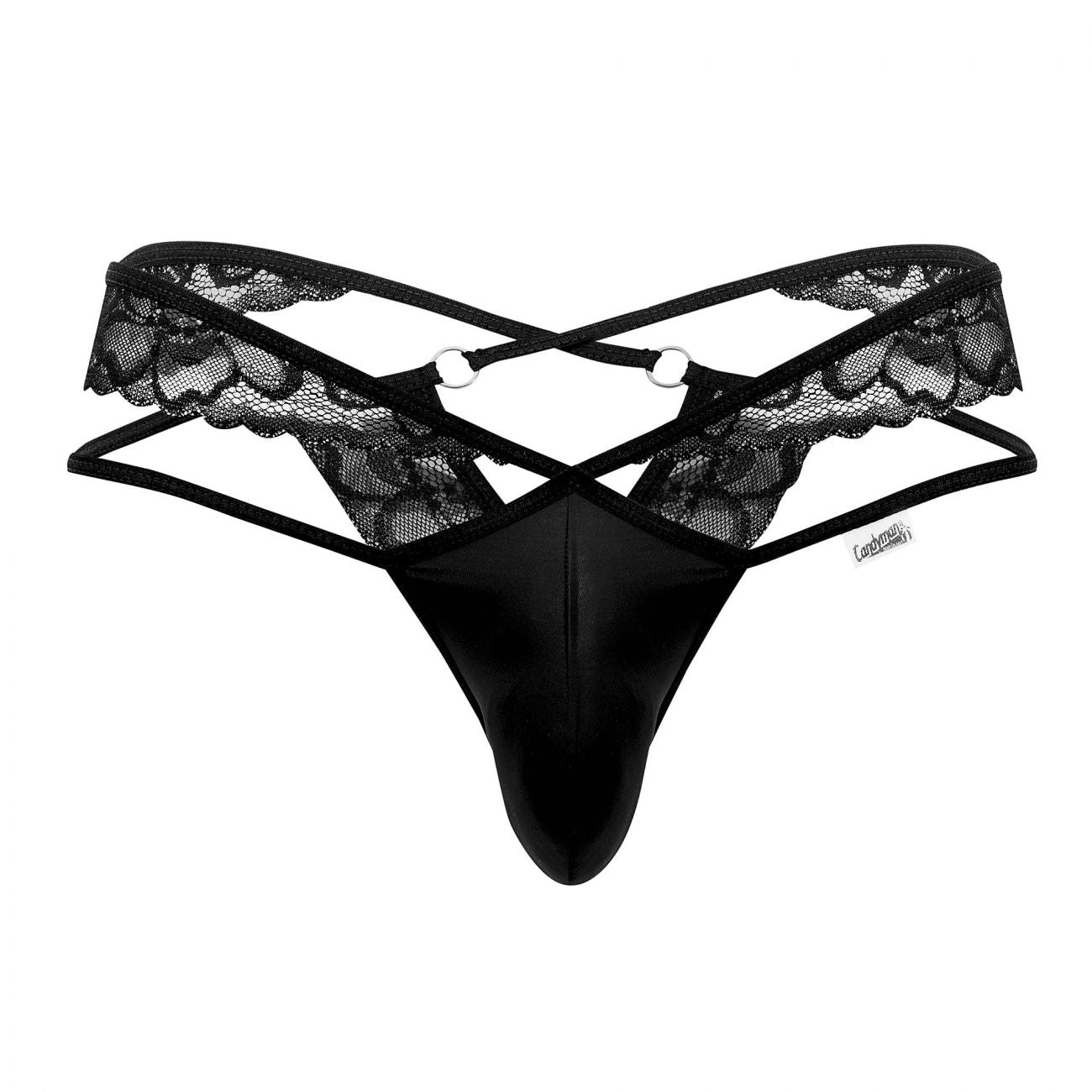 CandyMan 99560 Lace Thongs Black