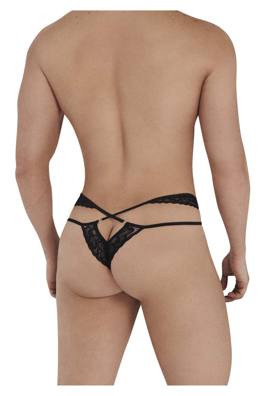 CandyMan 99560 Lace Thongs Black