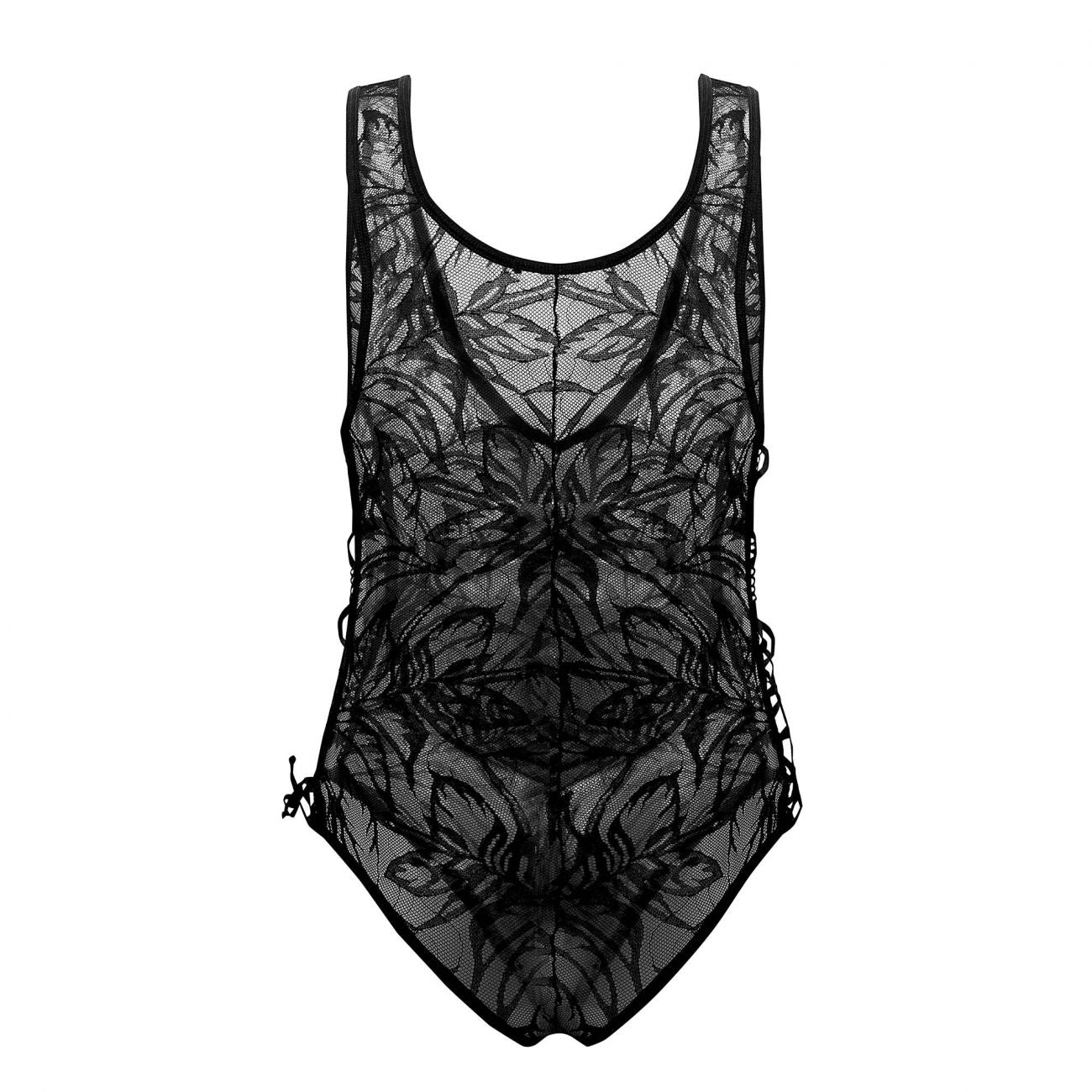 CandyMan 99570 Lace Bodysuit Black
