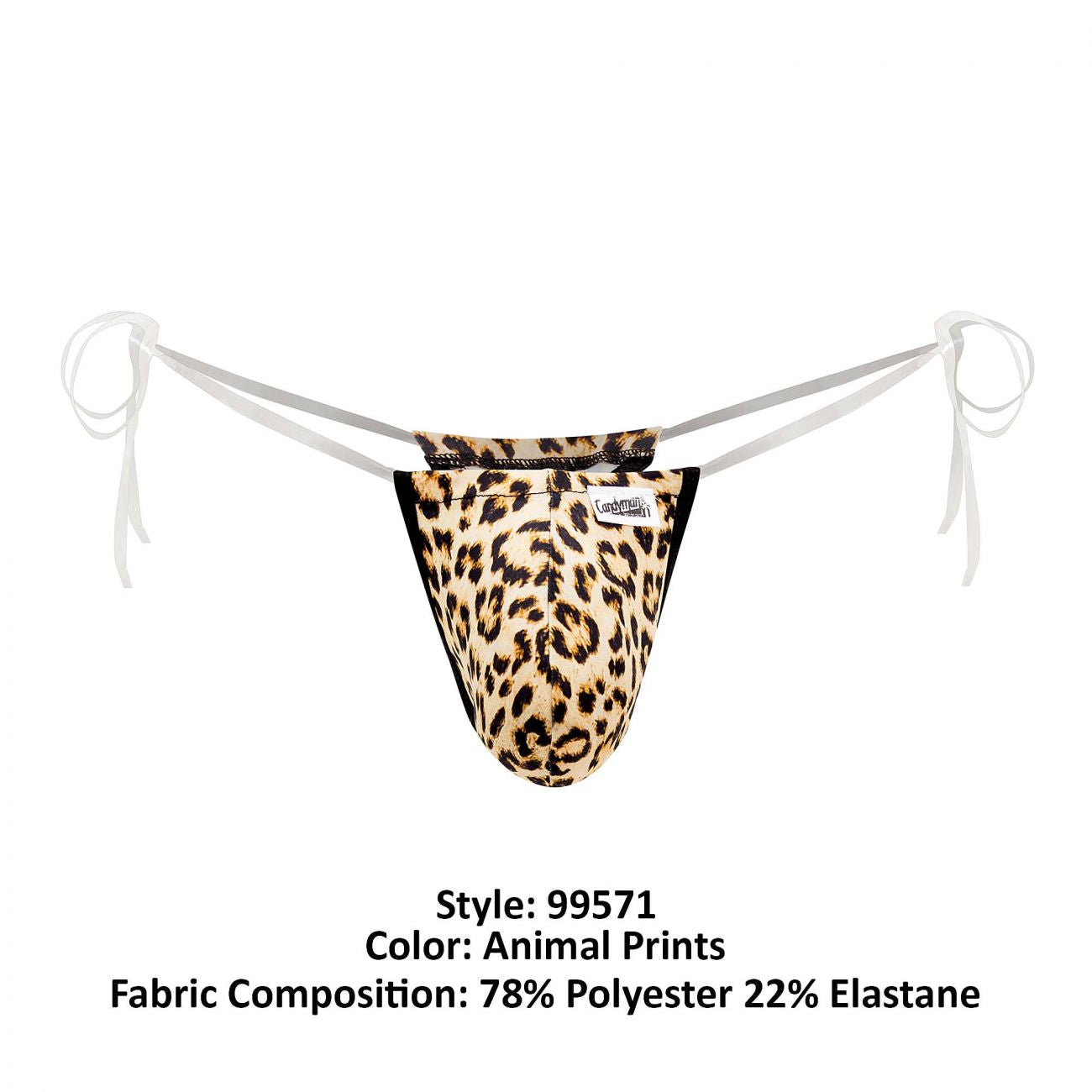 JCSTK - CandyMan 99571 Invisible Strap Micro G-String Animal Print