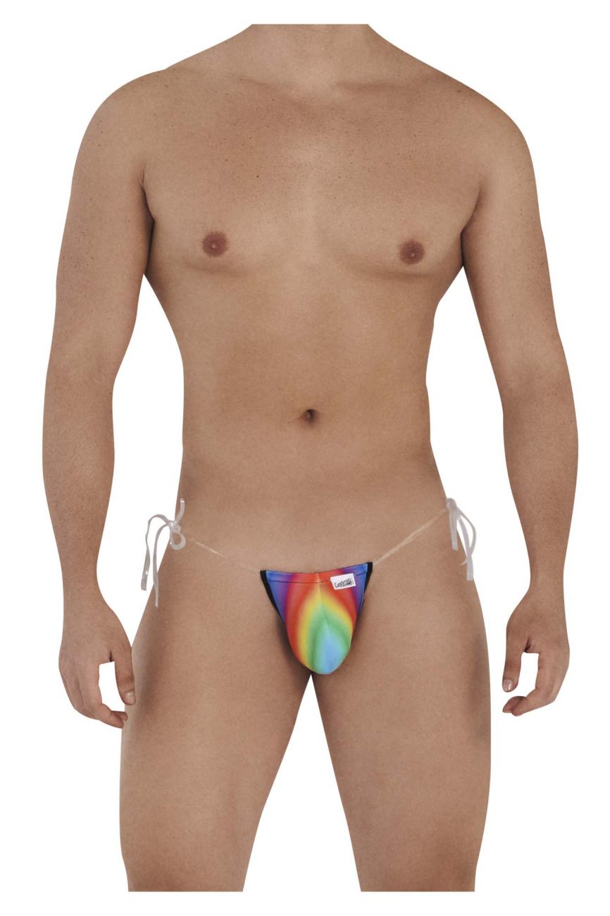 JCSTK - CandyMan 99571 Invisible Strap Micro G-String Rainbow Print