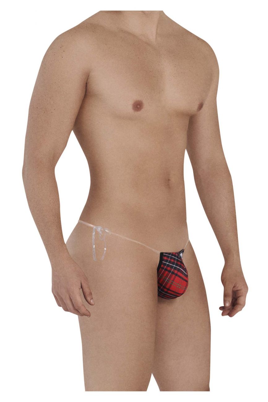 CandyMan 99571 Invisible Strap Micro G-String Red Print