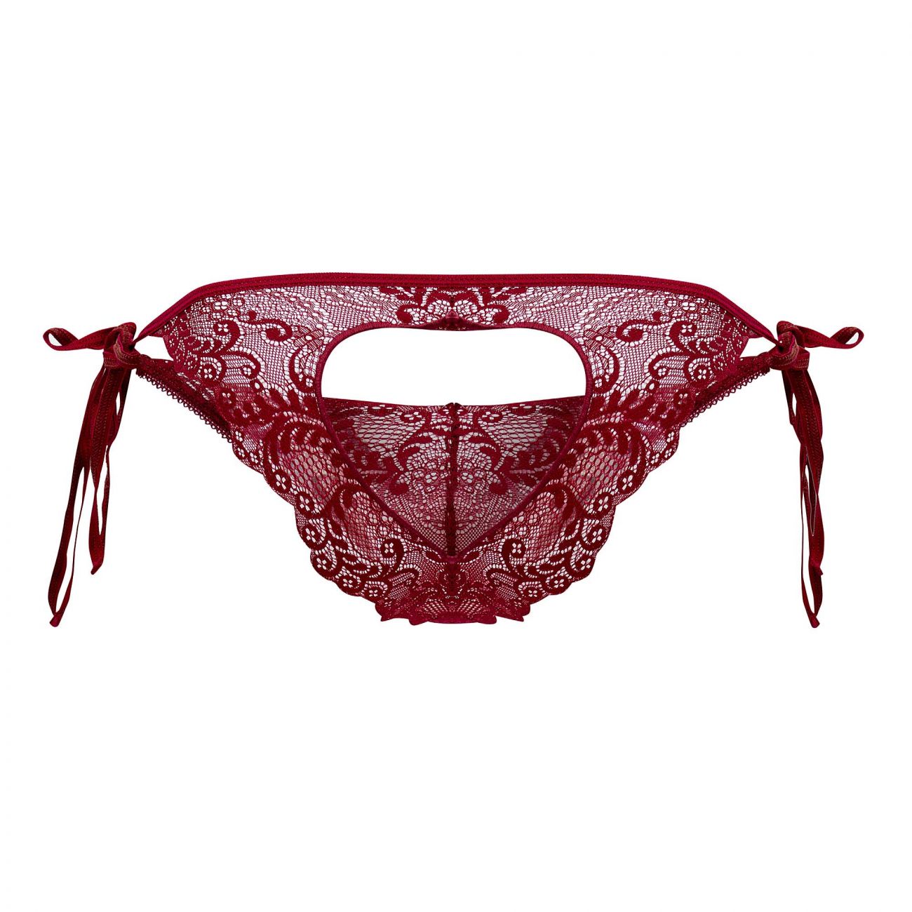 CandyMan 99579 Lace Heart Bikini Burgundy