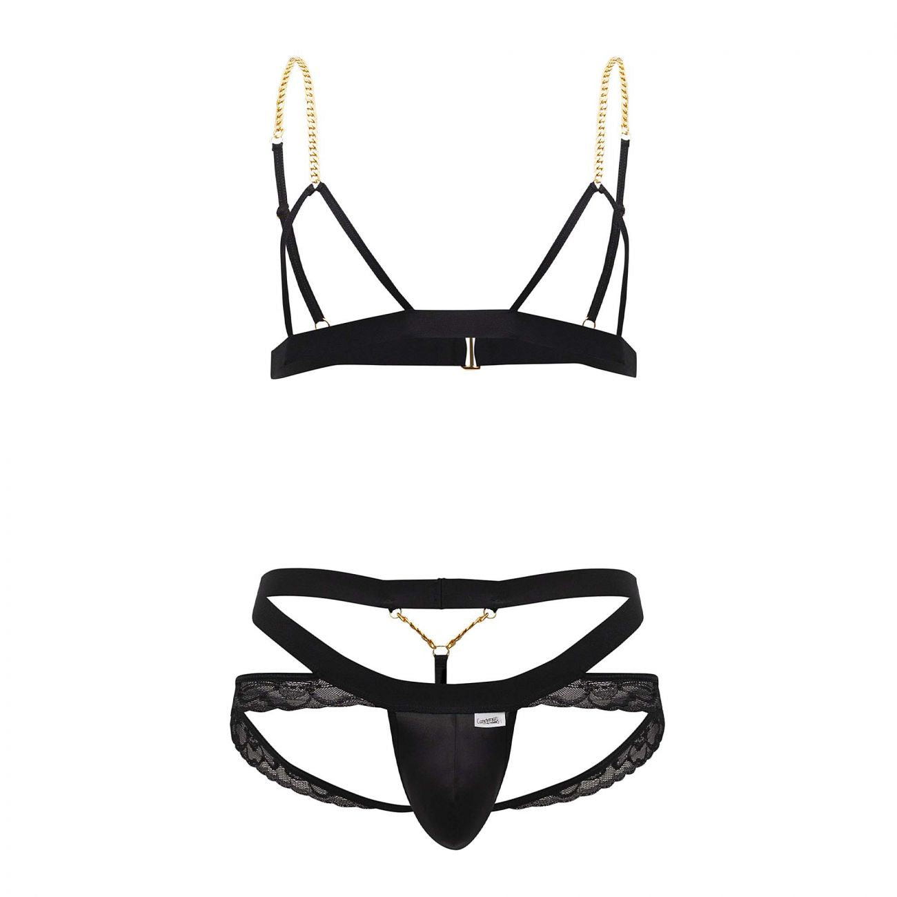 CandyMan 99582 Harness-Jockstrap Outfit Black