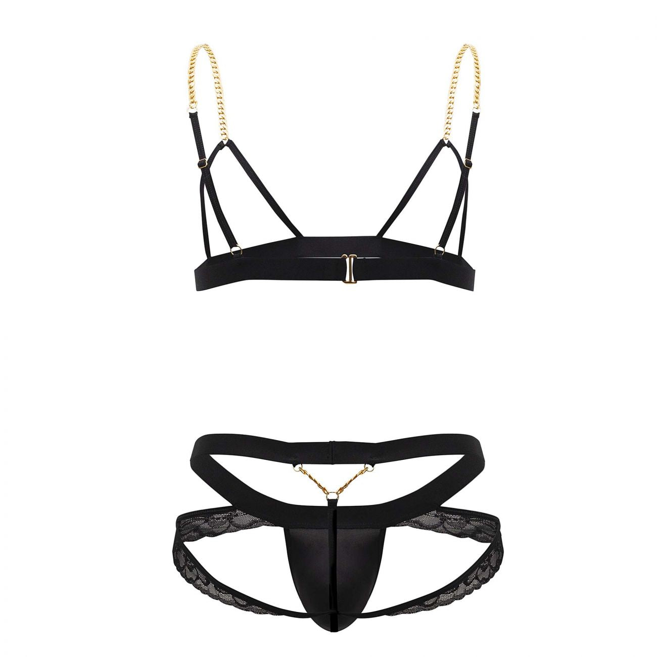 CandyMan 99582 Harness-Jockstrap Outfit Black