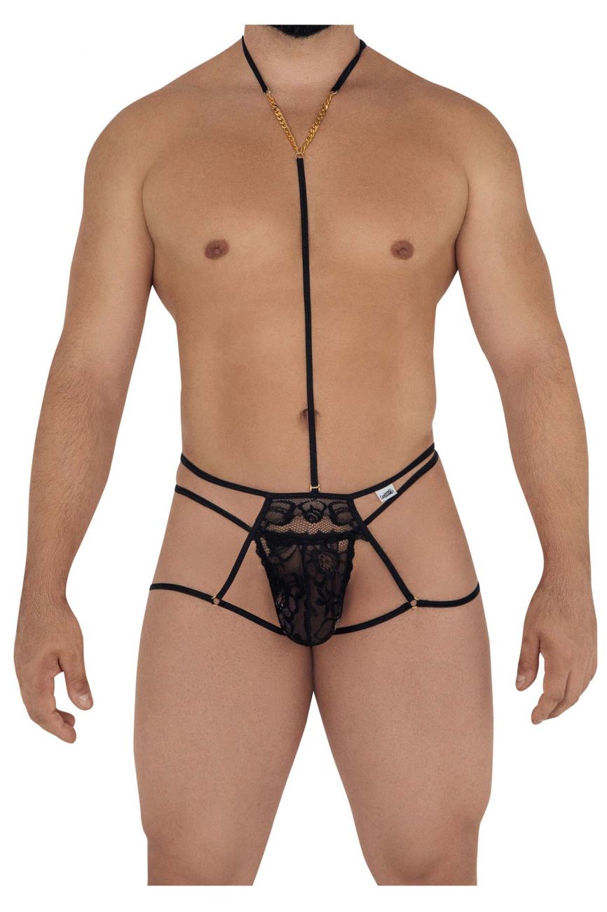 JCSTK - CandyMan 99583 Leash Jockstrap Black