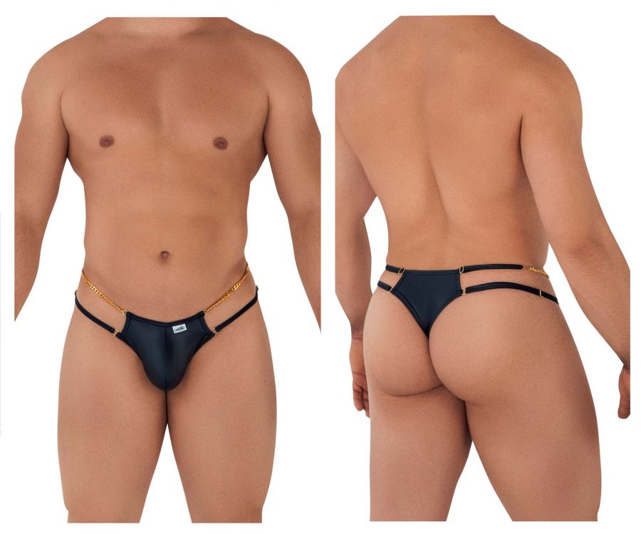 CandyMan 99605 Chain Thongs Black