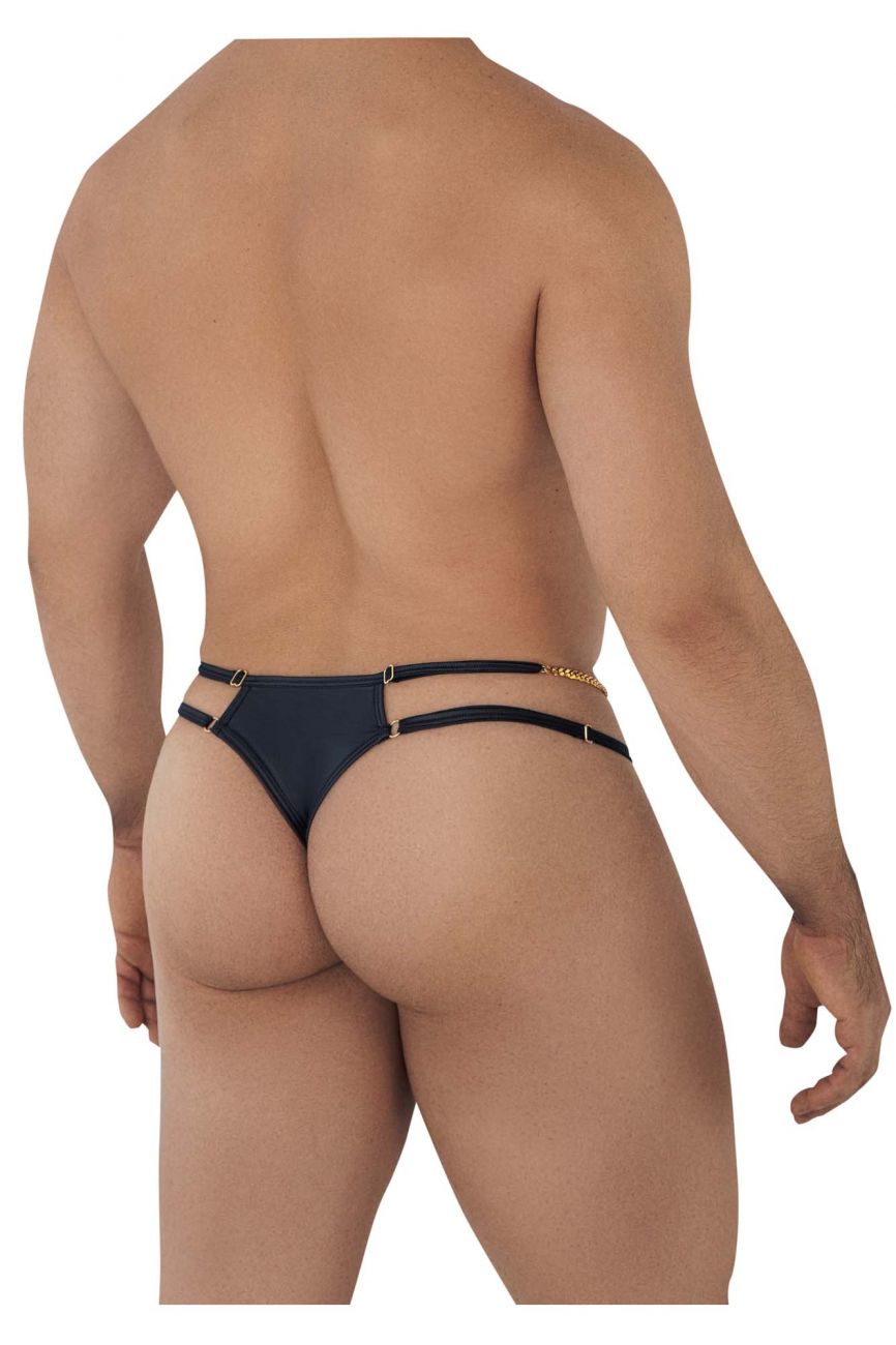 CandyMan 99605 Chain Thongs Black